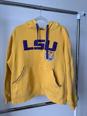 Champs LSU Gold Pullover Hoodie with Purple Accents